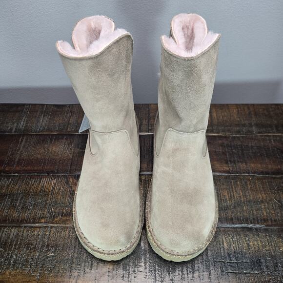 NEW Birkenstock Uppsala Womens 5 EU 36 Regular Shearling Casual Boots Gray - Picture 2 of 10